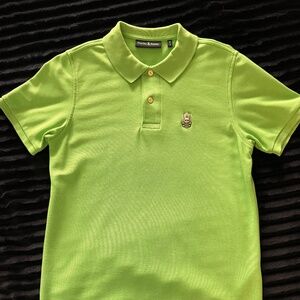 Psycho Bunny Polo Men's Bright Green With White Bunny